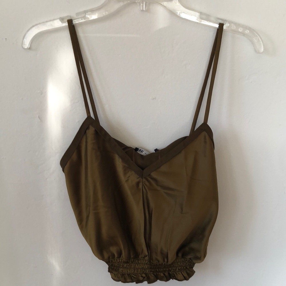Zara Olive Green Crop Top